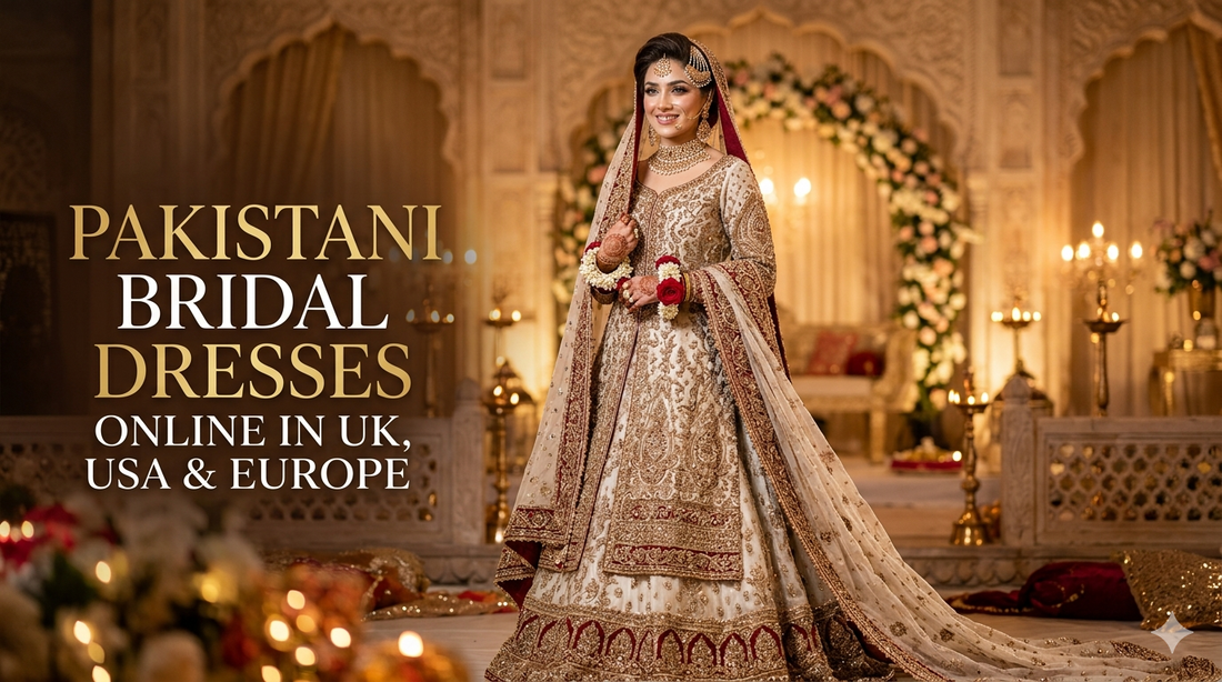 Buy Pakistani Bridal & Designer Dresses Online in UK, USA & Europe | Luxury Looks Without High Prices