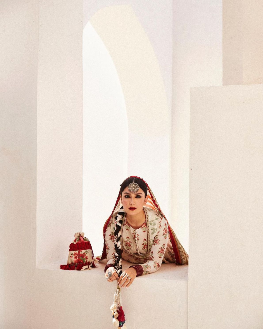Embroidered Designer semi formal dress in Pakistan by Bisma Noor