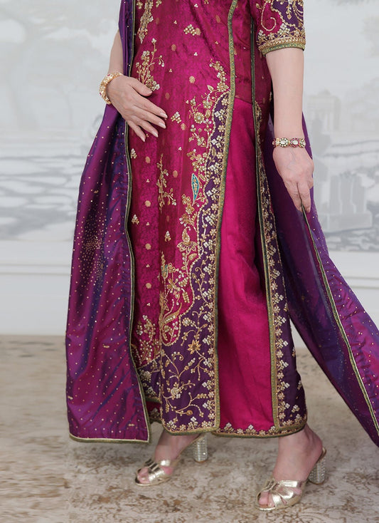 BITA MAGENTA KURTA - FARAH TALIB AZIZ