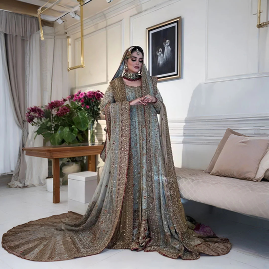 Haris Shakeel – Maharani (Light Cinderella Blue)