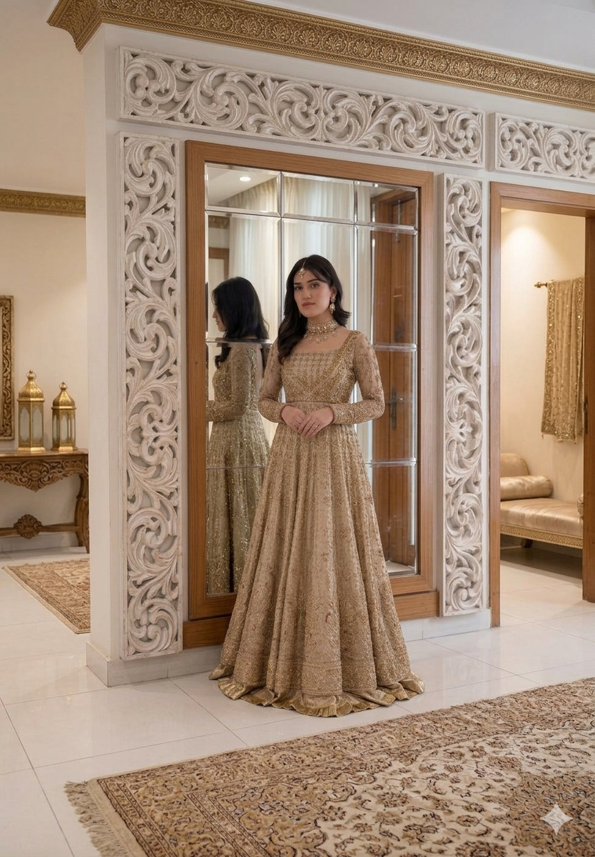 haris-shakeel-gold-bridal-full-length-pose