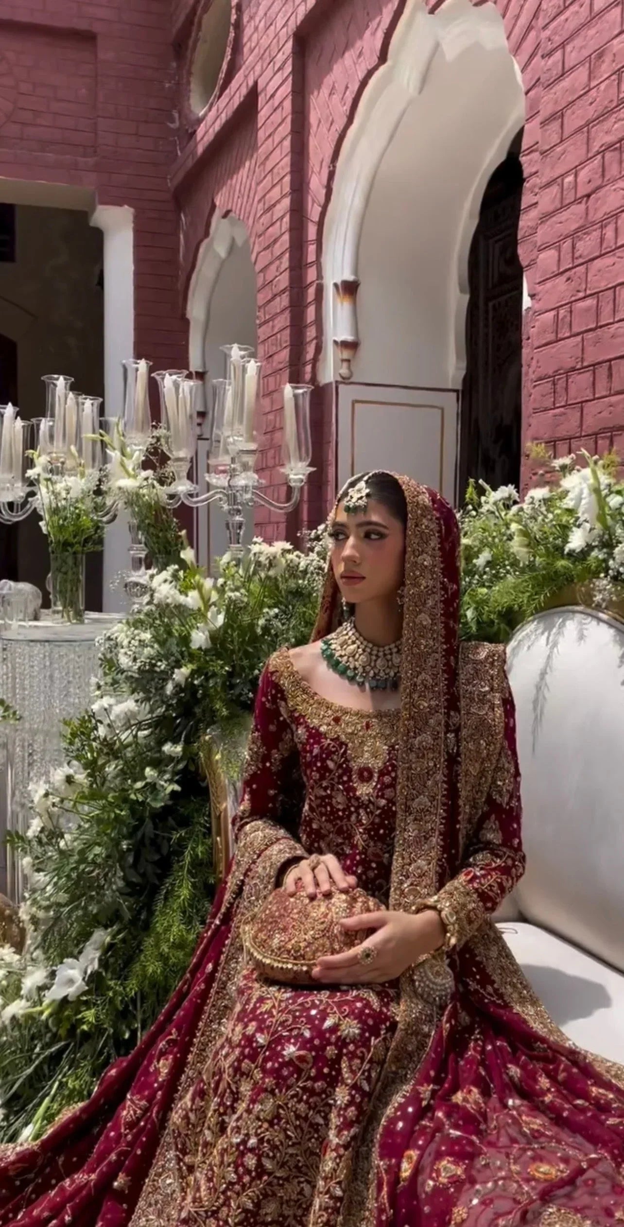 Haris Shakeel Ishq adda work dabka embroidery closeup