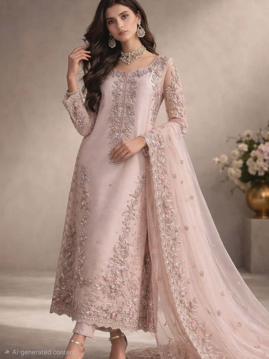 Blush Royale Ensemble | IRAM WAQAS